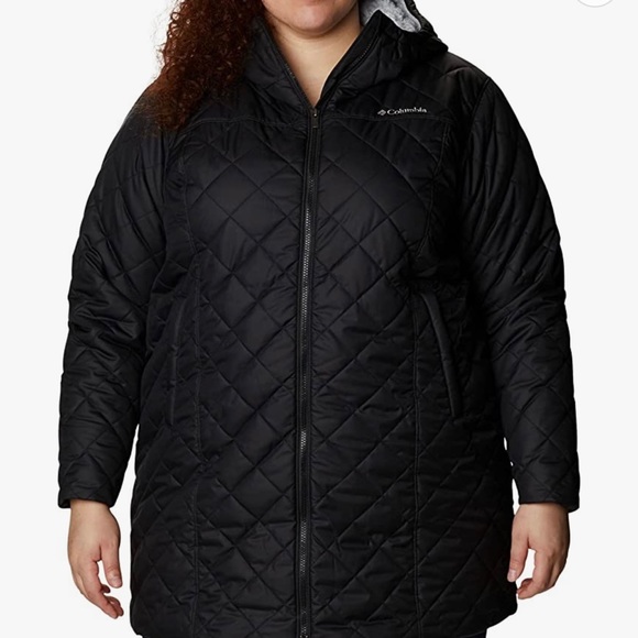 Columbia Plus Size Quilted Hood Puffer Women’s Black Jacket Size 3X NWT - Picture 1 of 15